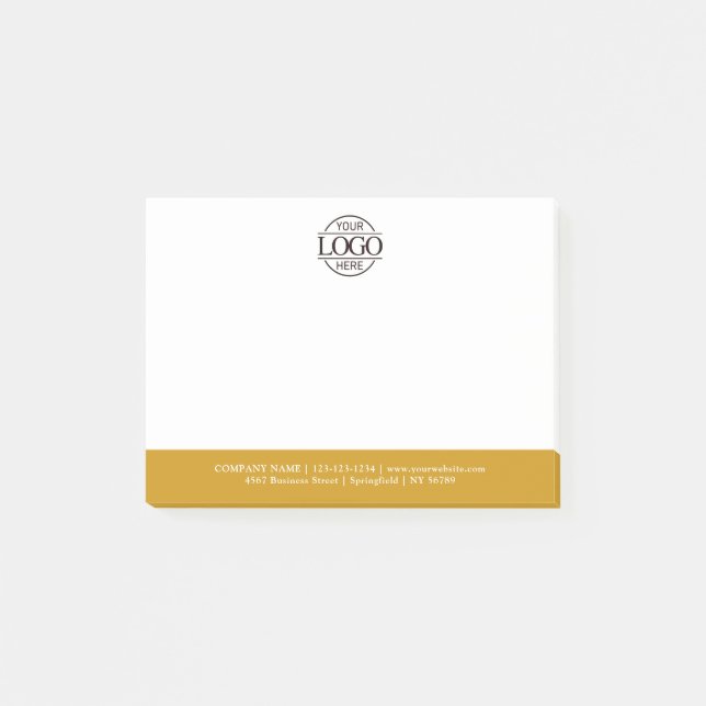 Modern Custom Company Business Logo Promotional Post-it Block (Framsida)