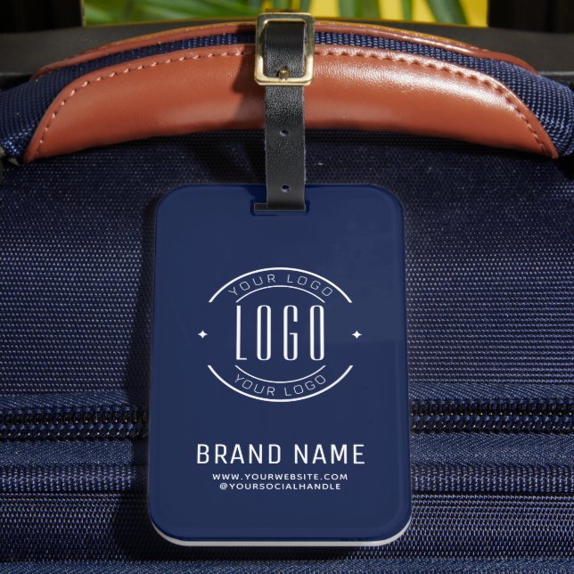 Modern custom company logo business branded bagagebricka (Framsida Insitu 2)