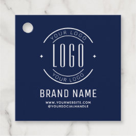 Modern custom company logo business branded gåvor etiketter