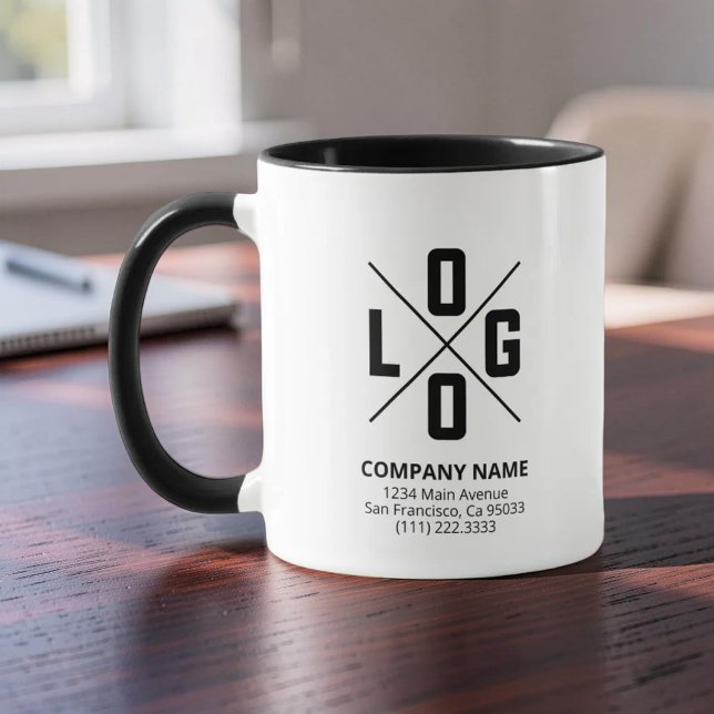 Modern Custom Logo Small Business Promotional Mugg (Skapare uppladdad)