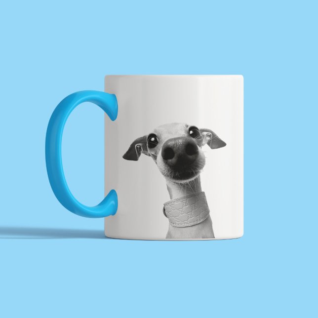 Modern Custom Pet Photo | Meeko Två-Tonad Mugg (Skapare uppladdad)