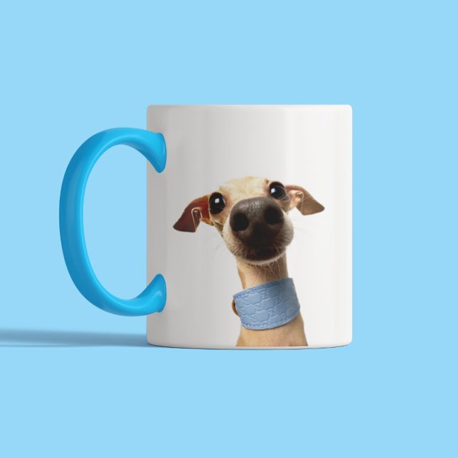 Modern Custom Pet Photo | Meeko Två-Tonad Mugg (Skapare uppladdad)