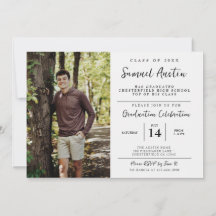 Modern Custom Photo Film Strip Graduation Party 