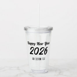 Modern Custom Script 2026 Happy New Year Take Away Mugg