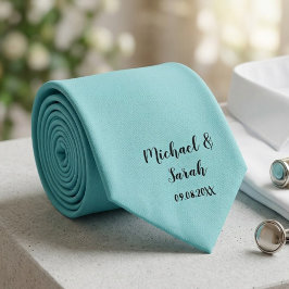 Modern Custom Solid Color Tie, Personalised  Slips