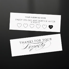Modern Customer Loyalty Card For Small Business Lojalitetskort