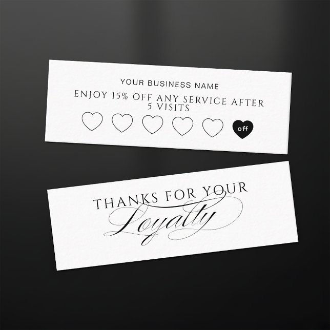 Modern Customer Loyalty Card For Small Business Lojalitetskort (Skapare uppladdad)