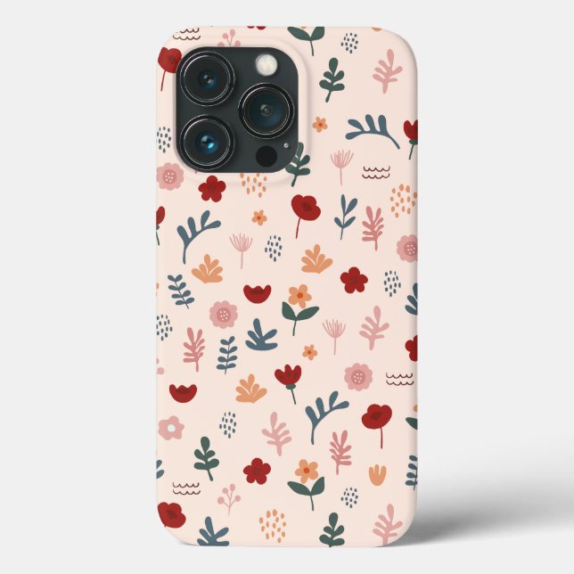 Modern Cute Aesthetic Flower Mönster (Baksida)
