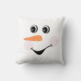 Modern Cute Anpassningsbar Snögubbe ansikte Kudde