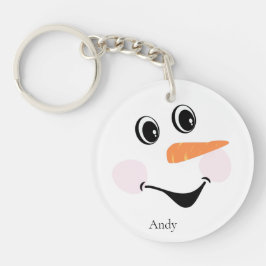 Modern Cute Anpassningsbar som leende Snögubbe ans