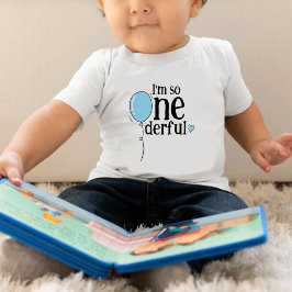 Modern Cute Blue Ballon - födelsedag T Shirt