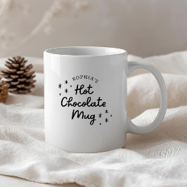 Modern Cute Calligraphy Hett Chocolate Mugg
