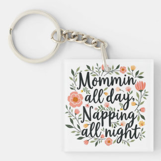 Modern Cute Floral Mama Quote