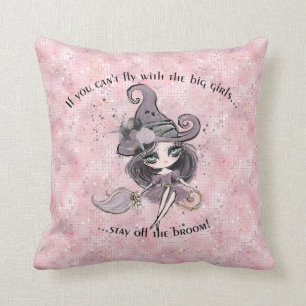 Modern Cute Girly Rosa Gnistra Halloween Kudde