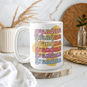 Modern Cute Grandma Kärlek Gift Kaffemugg