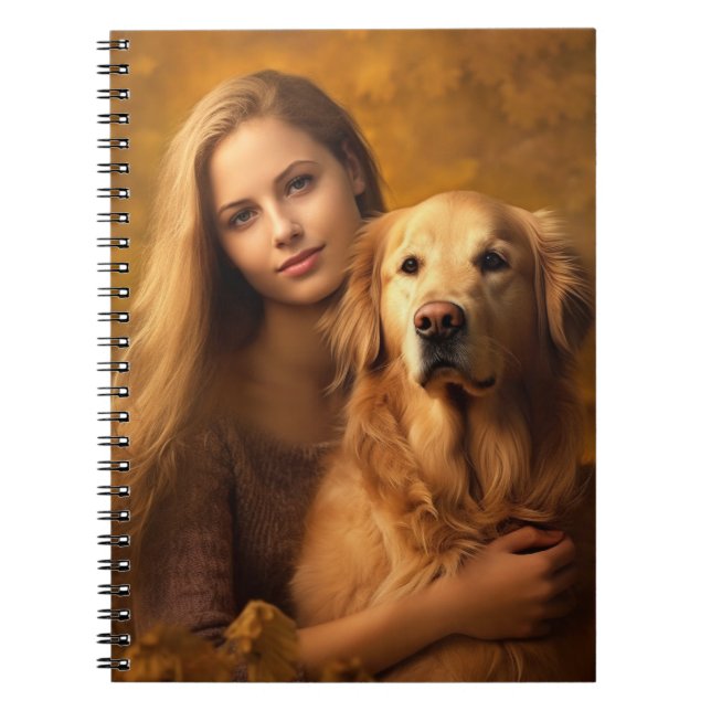 Modern Cute guldhämtare Bästa Hund Mamma någonsin Anteckningsbok (Framsidan)