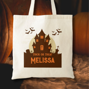 Modern Cute Hauned House-taloky Halloween Tygkasse