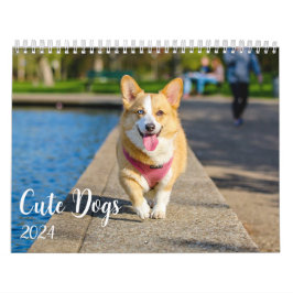 Modern Cute Hund Photos 2024 Kalender