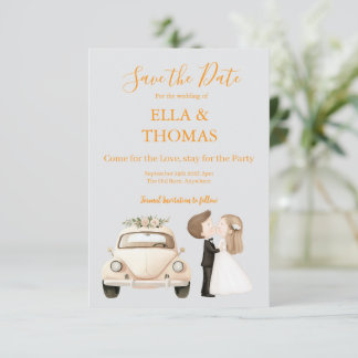 Modern Cute Marigold Text  Spara Datumet