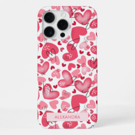 Modern Cute Red & Pink Hearts Valentines  