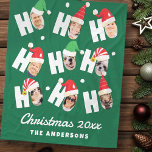 Modern Cute Santa Hats Nine Family Photos Fleecefilt<br><div class="desc">Den här enkla och moderna designen består av lekfull skripttypografi.</div>