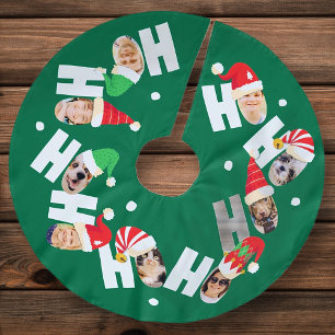 Modern Cute Santa Hats Nine Family Photos Julgransmatta Borstad Polyester