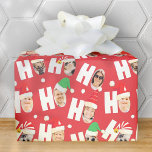 Modern Cute Santa Hats Nine Family Photos Presentpapper<br><div class="desc">Den här enkla och moderna designen består av lekfull skripttypografi.</div>