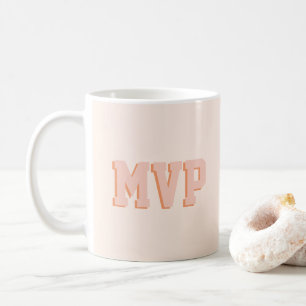Modern Cute Shadow Print Monogram Initialer Anpass Kaffemugg
