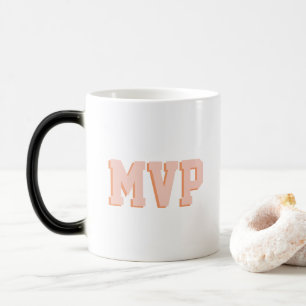 Modern Cute Shadow Print Monogram Initialer Anpass Magisk Mugg