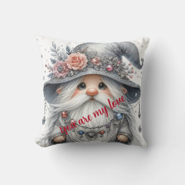 Modern Cute silver vackra royal gnome Kudde