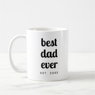 Modern Cute Simple Template Best Pappa någonsin-sk Kaffemugg