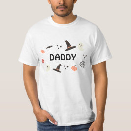 Modern Cute Spooky One Halloween Birthday Pappa T Shirt