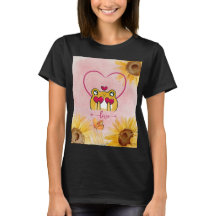 Modern Cute Sunsphere Romantik, Frogs i Kärlek