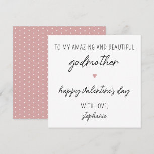 Modern Cute Valentine Day Card för Godmor Kort