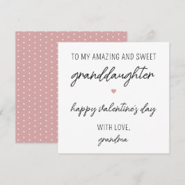 Modern Cute Valentine Day Card för mordotter Kort