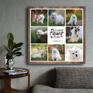 Modern Cutest Tassar någonsin Cute Pet Hund Foto C Poster