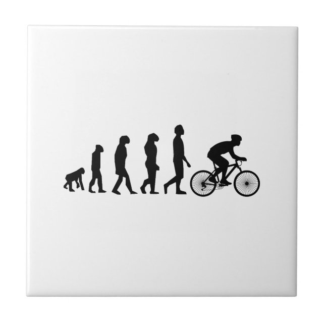 Modern cykling Human Evolution Scheme Kakelplatta (Framsidan)