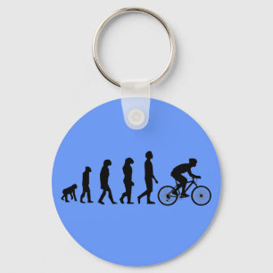 Modern cykling Human Evolution Scheme Nyckelring