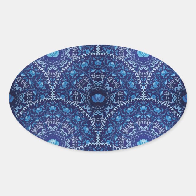 Modern CYO - Oval dekal Ovalt Klistermärke (Framsida)