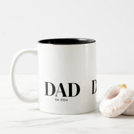 Modern Dad Established Mug Två-Tonad Mugg