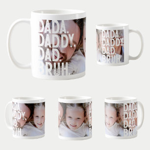 Modern DADA DADDY PAPPA BRUH BIG PHOTO FARS DAG Kaffemugg