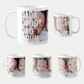 Modern DADA DADDY PAPPA BRUH BIG PHOTO FARS DAG Kaffemugg
