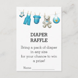 Modern daglig babystövel Raffle Biljett Tilläggskort