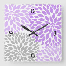 Modern Dahlia-blommor lila lavender grått #2