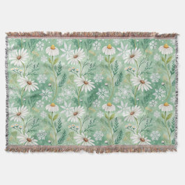 Modern Daisy Flowers Winter Filt