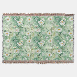 Modern Daisy Flowers Winter Filt