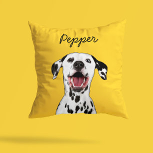 Modern Dalmatisk Cartoon-illustration Lägg till Kudde