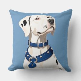 Modern Dalmatisk Hund Chic Husdjursälskare Dekorat Kudde