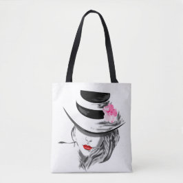 Modern Dam Tote Bag Tygkasse