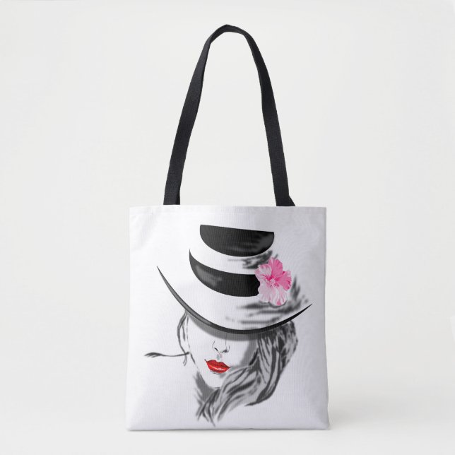 Modern Dam Tote Bag Tygkasse (Framsida)